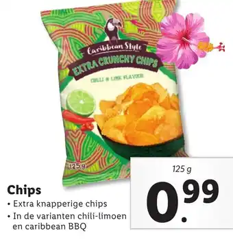 Lidl Chips 125g aanbieding