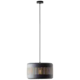 Praxis Brilliant hanglamp Tyas zwart goud ⌀38cm E27 aanbieding