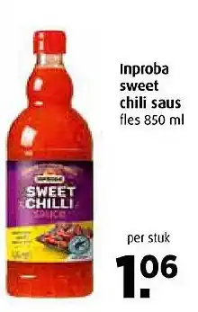 Boni Inproba sweet chili saus aanbieding