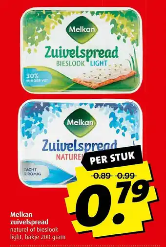 Boni Melkan zuivelspread aanbieding