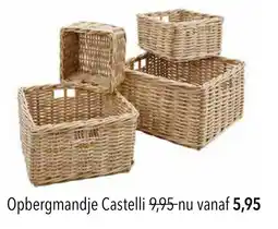 Pronto wonen Opbergmandje Castelli aanbieding
