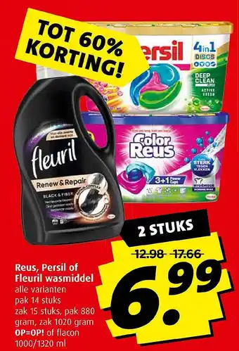 Boni Reus, Persil of Fleuril wasmiddel aanbieding