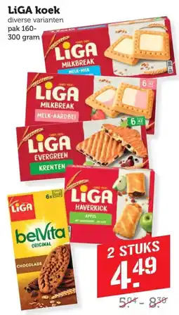 Lekker Makkelijk LIGA koek aanbieding