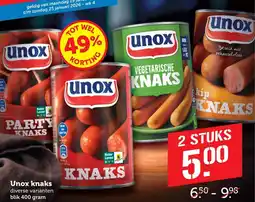 Lekker Makkelijk Unox knaks aanbieding