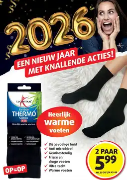 Lucovitaal Lucovitaal Bamboe Thermo Sokken aanbieding