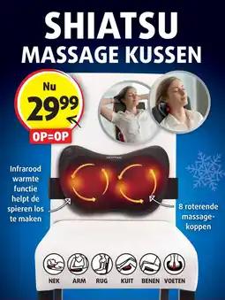 Lucovitaal Shiatsu massage kussen aanbieding