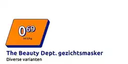 Action The Beauty Dept. gezichtsmasker aanbieding
