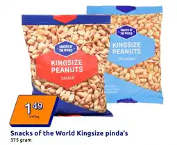 Action Snacks of the World Kingsize pinda's aanbieding