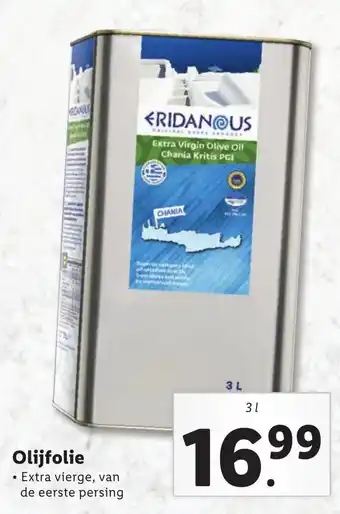 Lidl Eridanous Olijfolie 3L aanbieding