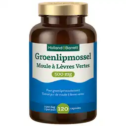 Holland & Barrett Holland & Barrett Groenlipmossel 500 mg - 120 capsules aanbieding