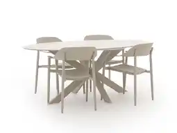 Kees Smit Bellagio Valli/Furato ellips 200cm dining tuinset 5-delig aanbieding