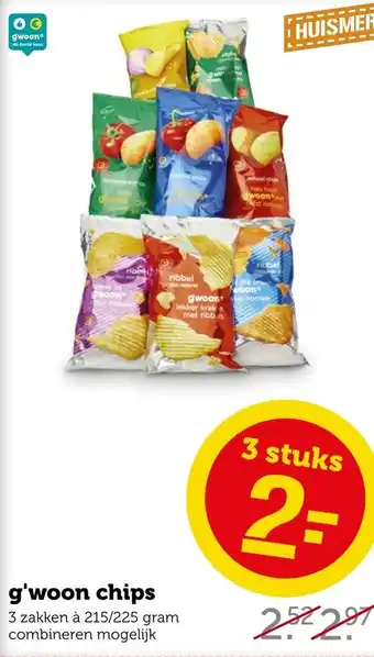 Coop G'woon chips aanbieding