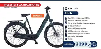 Bike Totaal Cortina E-Nite Fiets aanbieding