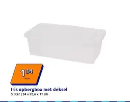 Action Iris opbergbox met deksel aanbieding