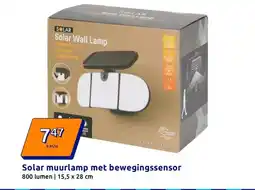 Action Solar muurlamp met bewegingssensor aanbieding