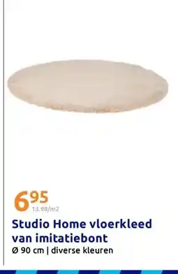 Action Studio Home vloerkleed van imitatiebont aanbieding