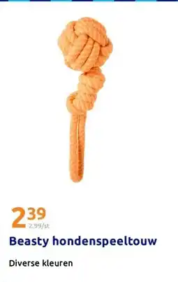 Action Beasty hondenspeeltouw aanbieding