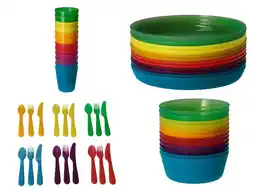 Lidl SILVERCREST Kunststof serviesset aanbieding