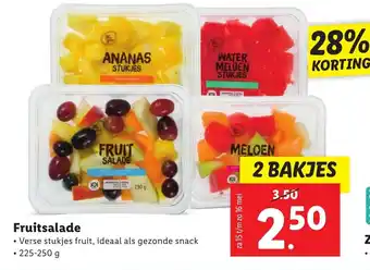 Lidl Fruitsalade 2*225-250g aanbieding