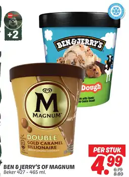 Dekamarkt Ben & Jerry's Of Magnum aanbieding