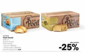 HANOS Jos Poell Toast Ovaal aanbieding