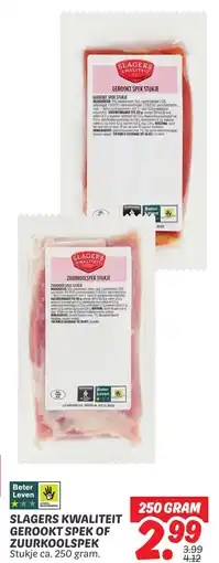 Dekamarkt Slagers Kwaliteit Gerookt Spek Of Zuurkoolspek aanbieding