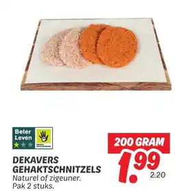 Dekamarkt Dekavers Gehaktschnitzels aanbieding