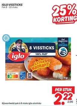 Dekamarkt Iglo Vissticks aanbieding