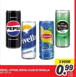 Dekamarkt Pepsi, Lipton, Royal Club Of Rivella aanbieding
