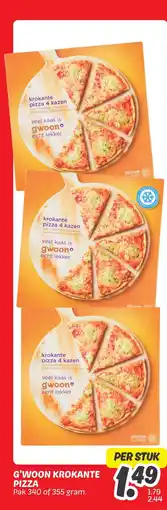 Dekamarkt G'woon Krokante Pizza aanbieding