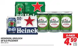 Dekamarkt Heineken, Grolsch Of 0.0 Pilsener aanbieding