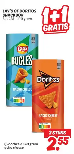 Dekamarkt Lay's Of Doritos Snackbox aanbieding