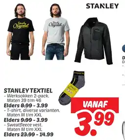 Dekamarkt Stanley Textiel aanbieding