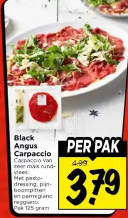 Vomar Voordeelmarkt Black Angus Carpaccio Carpaccio aanbieding