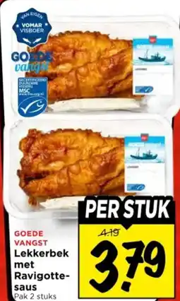 Vomar Voordeelmarkt Lekkerbek met Ravigotte- saus aanbieding