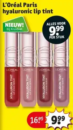 Kruidvat L'Oréal Paris hyaluronic lip tint aanbieding