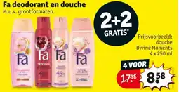 Kruidvat Fa deodorant en douche aanbieding
