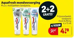 Kruidvat Aquafresh mondverzorging aanbieding