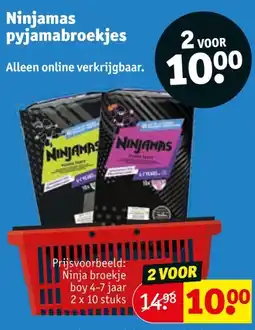 Kruidvat Ninjamas pyjamabroekjes aanbieding