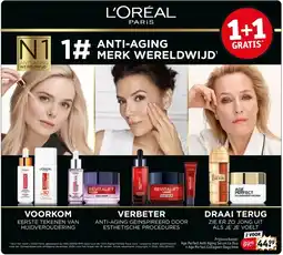 Kruidvat L'oréal paris anti-aging merk wereldwijd aanbieding