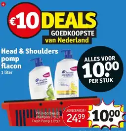 Kruidvat Head & Shoulders pomp flacon aanbieding