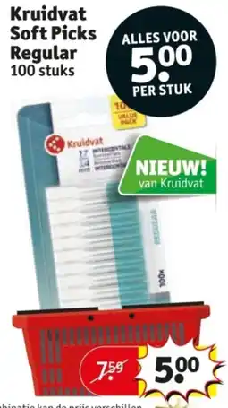 Kruidvat Kruidvat Soft Picks Regular aanbieding