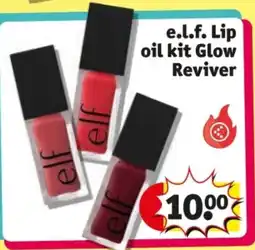 Kruidvat e.l.f. Lip oil kit Glow Reviver aanbieding
