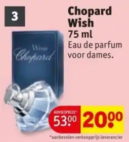 Kruidvat Chopard Wish aanbieding