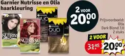 Kruidvat Garnier Nutrisse en Olia haarkleuring aanbieding