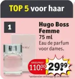 Kruidvat Hugo Boss Femme aanbieding
