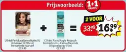 Kruidvat L'Oréal Paris Excellence Nudes 5U + L'Oréal Paris Magic Retouch aanbieding