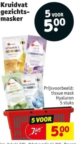 Kruidvat Kruidvat gezichts- masker aanbieding