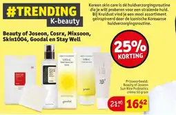 Kruidvat K-beauty Beauty of Joseon, Cosrx, Mixsoon, Skin1004, Goodal en Stay Well Korean skin care aanbieding