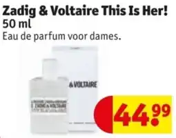 Kruidvat Zadig & Voltaire This Is Her! aanbieding